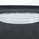 Pair of pressed moulded glass bottles mats