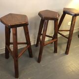 3 tripod bar stools