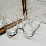 Set of 5 orangeade glasses