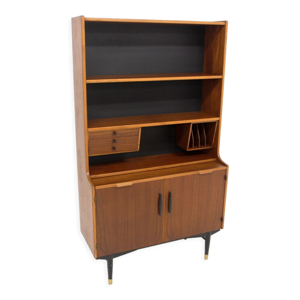 Secrétaire scandinave en teck, Hugo Troeds, Bjärnum, Suède, 1950