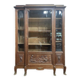 Empire style mahogany display cabinet bookcase