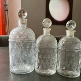 Lot of 3 old Guerlain perfume bottles with bees