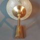 Gilded brass wall lamp by Sciolari, Italy 1960.