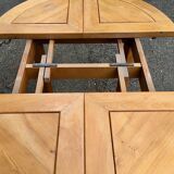 Home extension table massive elm regain
