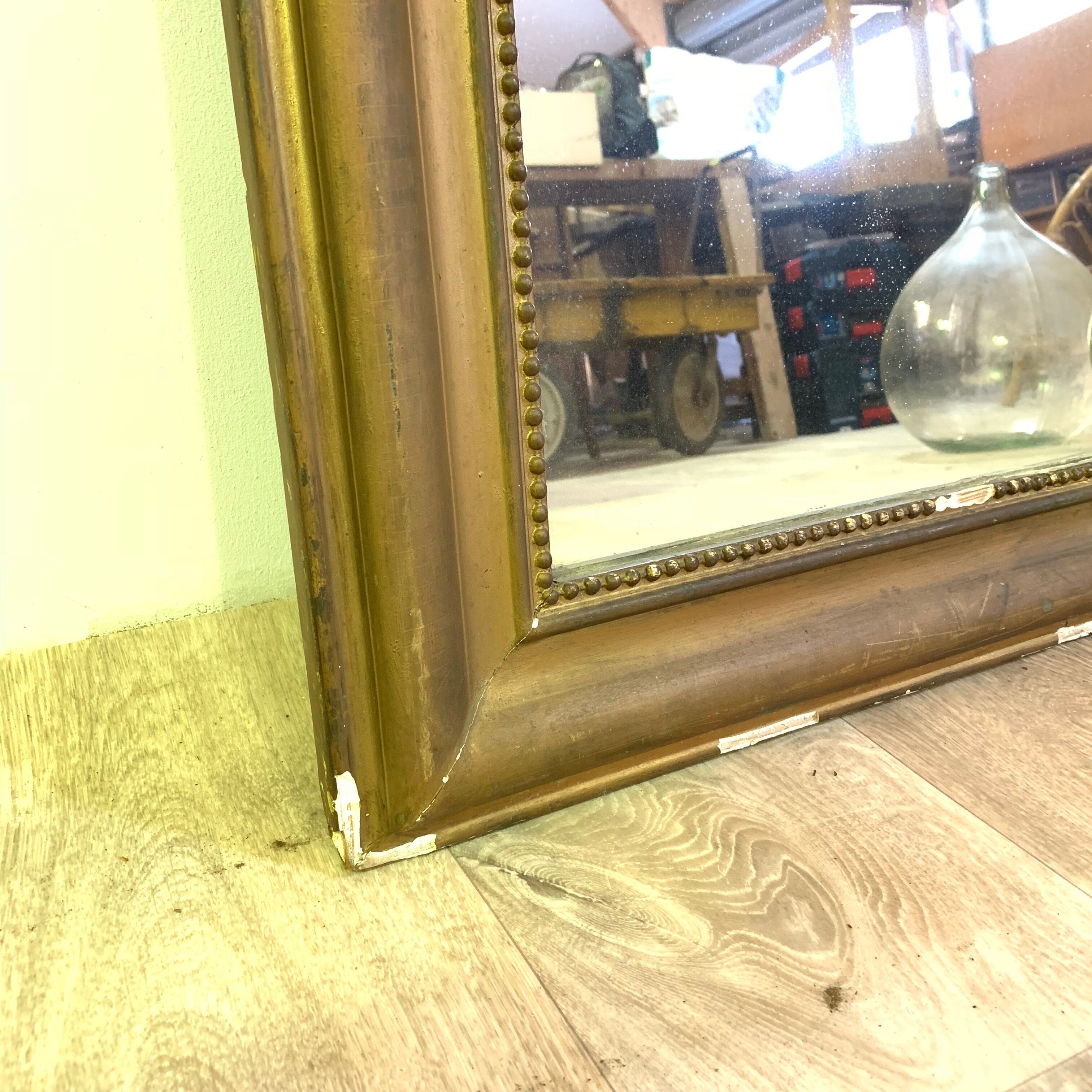 Mirror Louis Philippe gilded 93x69 cm