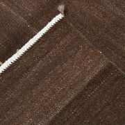 5x8 Dark Brown Ethnic Turkish Kilim Rug, 169x238Cm