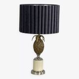 Vintage brass pineapple lamp