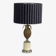 Lampe ananas en laiton vintage