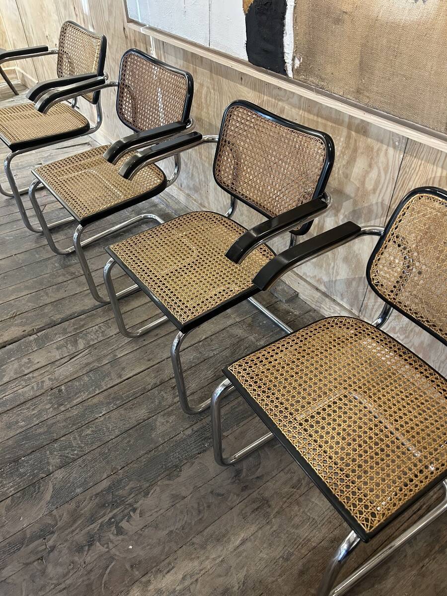 4 original Cesca chairs by Marcel Breuer