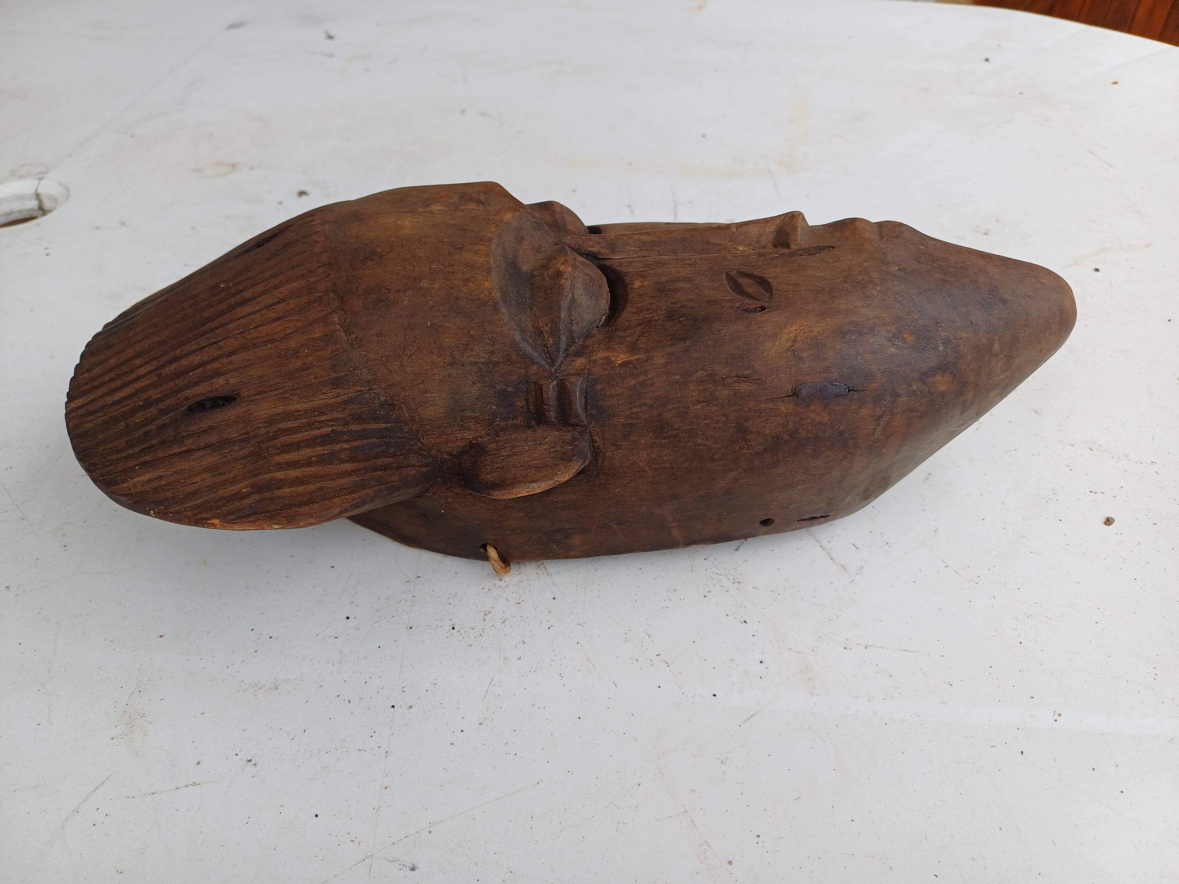 African wooden mask from the 50s