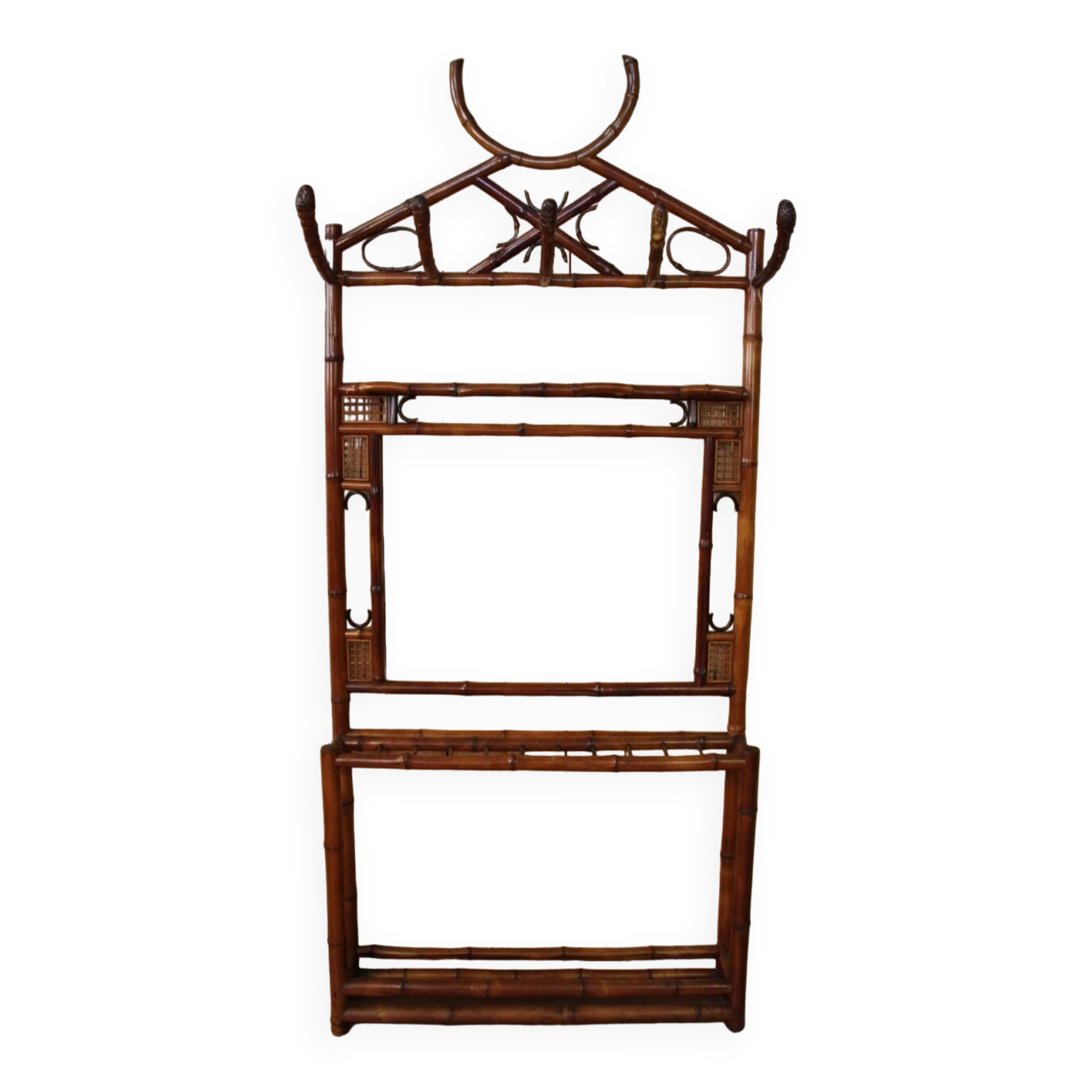 Grand Porte Manteau En Bambou Fin XIXeme