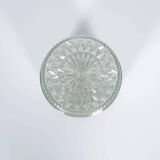 Vintage glass ceiling lamp from the 1960s.