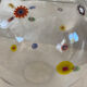 Art glass round vase, Millefiori technique (Murano style)