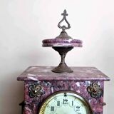 Clock And Its Two Candlesticks Napoleon III Period