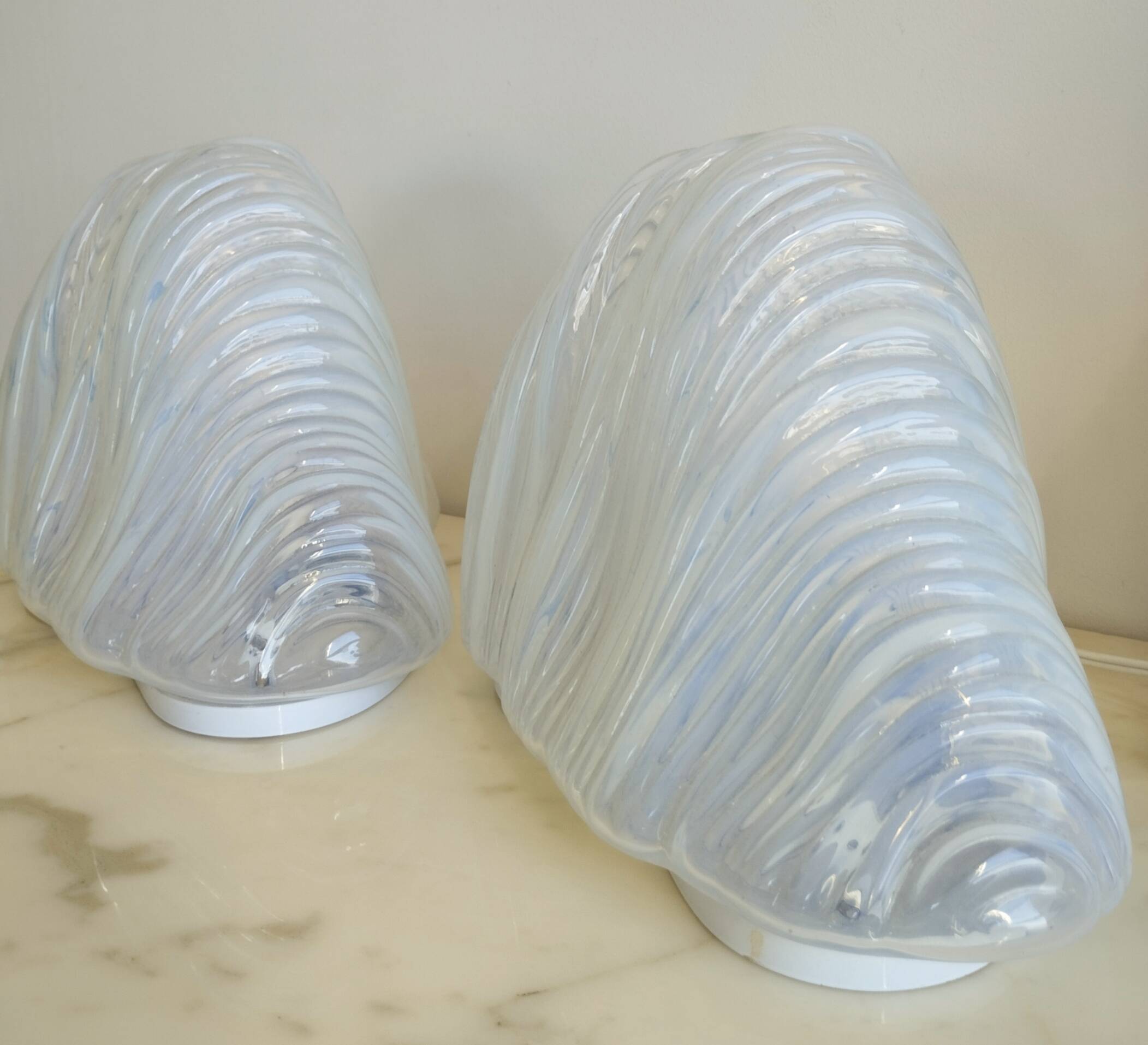 Pair of Iceberg model lamps by Carlo Nason