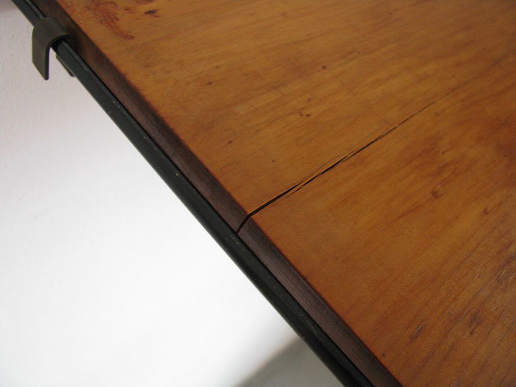 Étagère murale vintage bois 1960