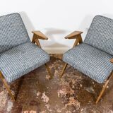 Customizable Pair Of Restored Mid Century "Bunny" Armchairs, 1970's