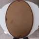 Miroir ovale vintage de style scandinave années 80/90