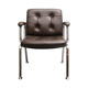 1970s leather chair Drabert darkbrown