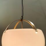 White Hanging Lamp "Omega" by Vico Magistretti for Artemide, 1962