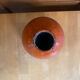 Old lamp base vallauris terracotta orange glazes vintage #e4