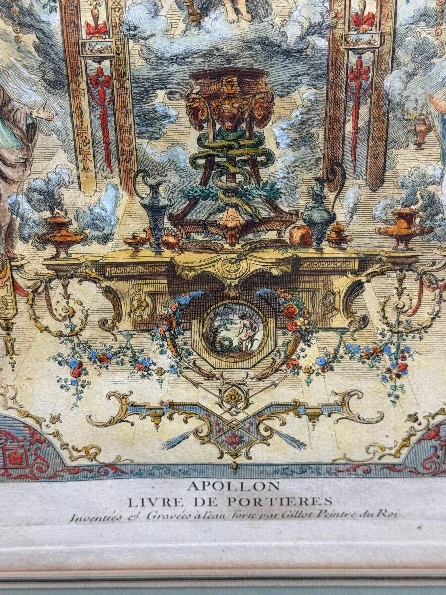 Claude Gillot Book of Portières, the figure of Apollo, c. 1737