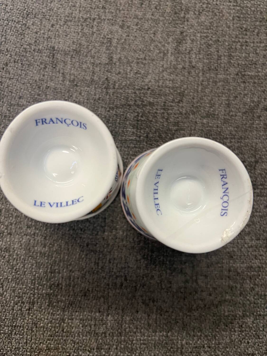 François le Villec - pair of egg cups