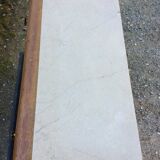 Vintage chest of drawers with oak compass base with marble top.