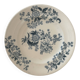 Assiette plate en terre de fer Longwy modèle Ycho