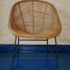 Mid century bamboo an iron pod chair, 1960s