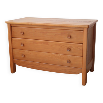 Commode en orme massif 70 vintage