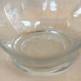Glass wine carafe with green glass cap