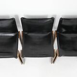 Set of 6 Monk Dining Chairs by Afra & Tobia Scarpa for Molten