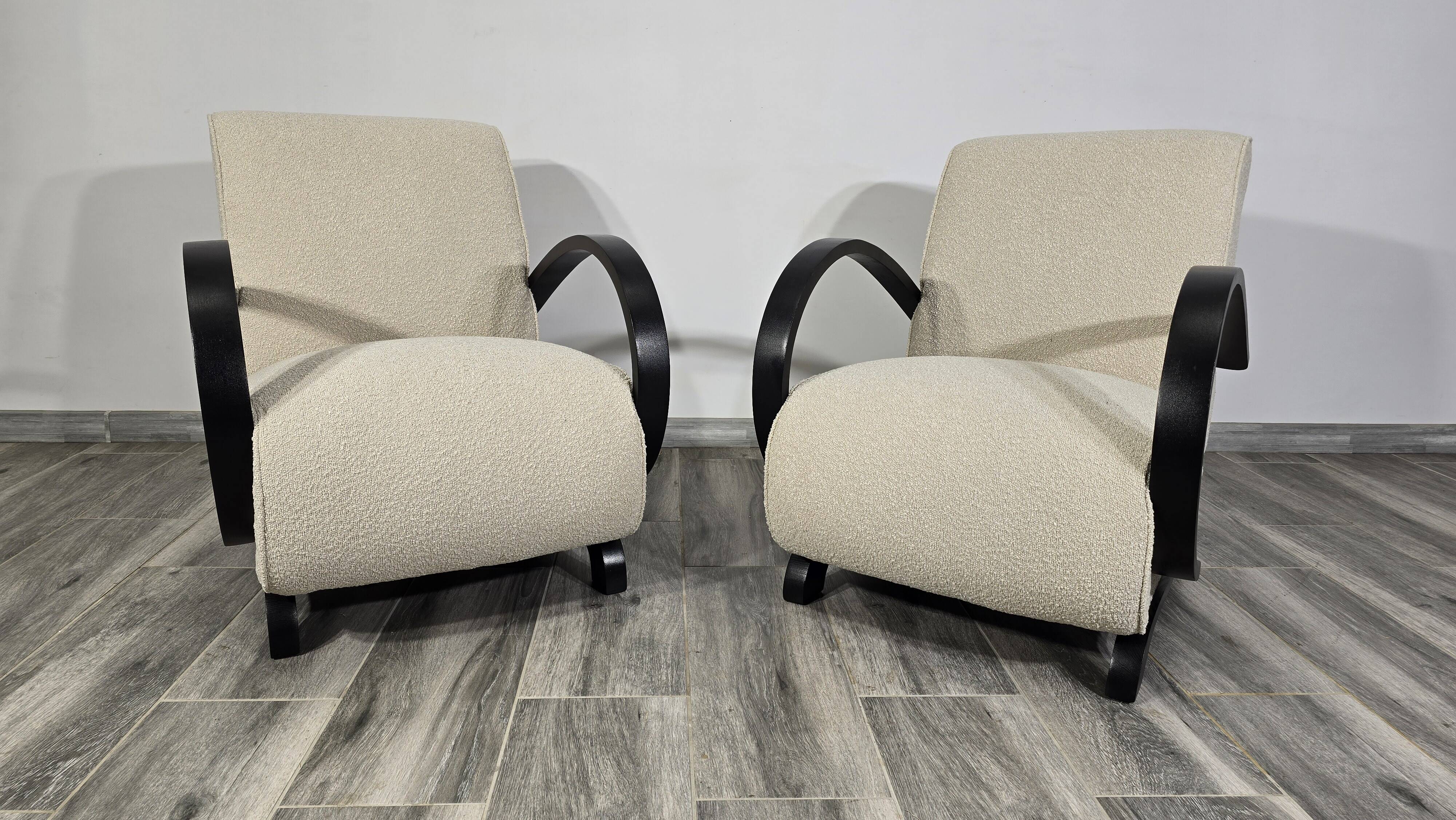 Set of Armchairs by Jindrich Halabala, 1940s