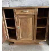 Buffet very art deco in raw walnut