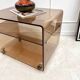 Smoked plexiglass coffee table