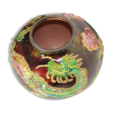 Vase boule enamels d'art limoges by Camille Fauré