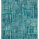 Handwoven turkish contemporary 174 cm x 247 cm turquoise patchwork carpet