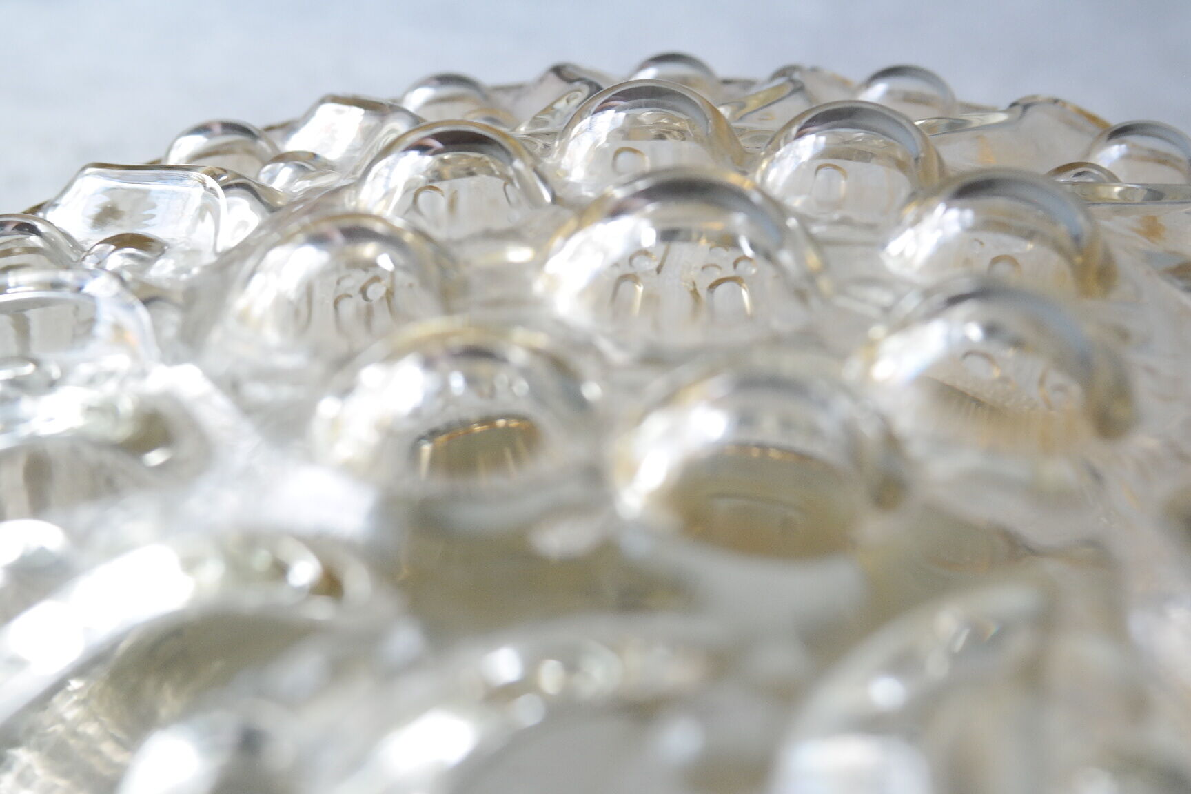 Ceiling light bubbles Helena Tynell amber glass