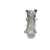 Grand Vase Murano Verre Fumé Sculptural 31.5cm 3.1kg