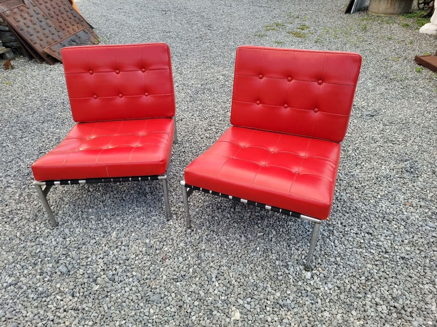 Pair of low chairs from the 70s