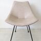Zakonom zasticeno chair, white leatherette, 1960s