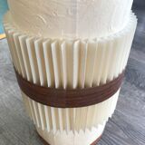 Pleated paper hanging lamp