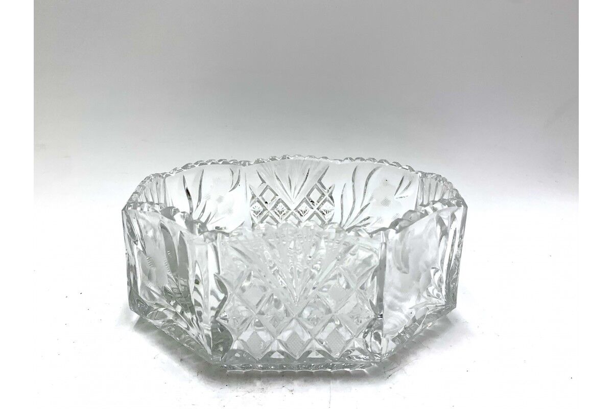 Crystal Bowl, Poland, 1960s