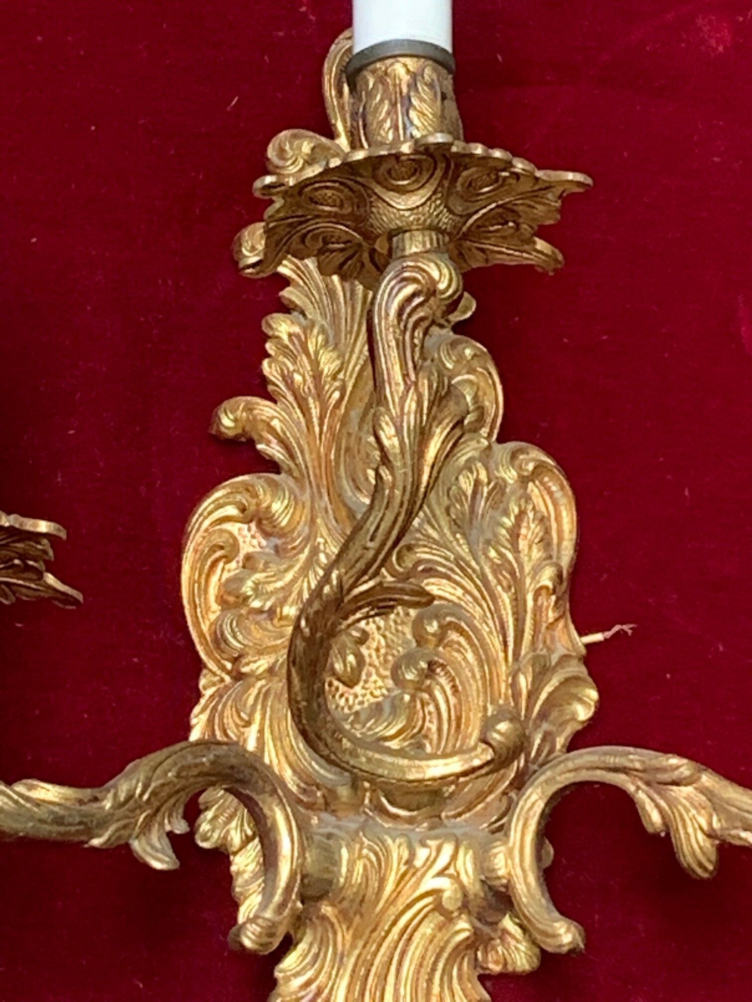 Applique murale en bronze doré