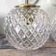 Set of two wall sconces in brass and glass
