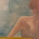 Huile sur toile femme de dos