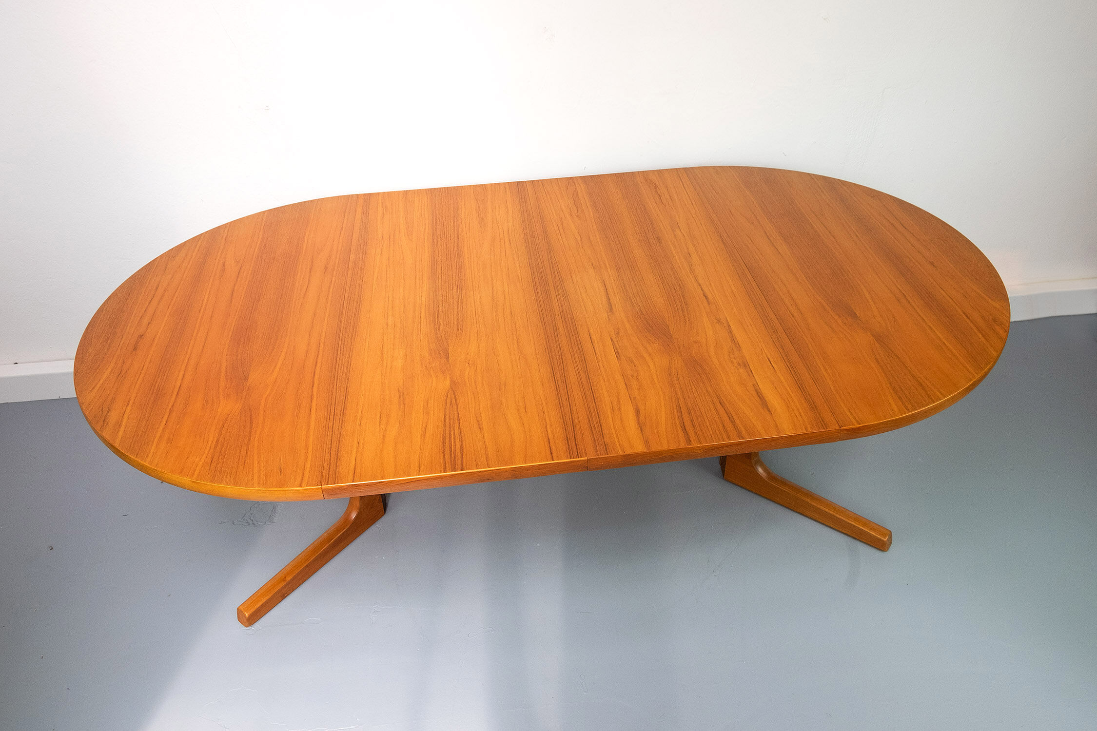 Round Danish Teak Dining Table, 1960s