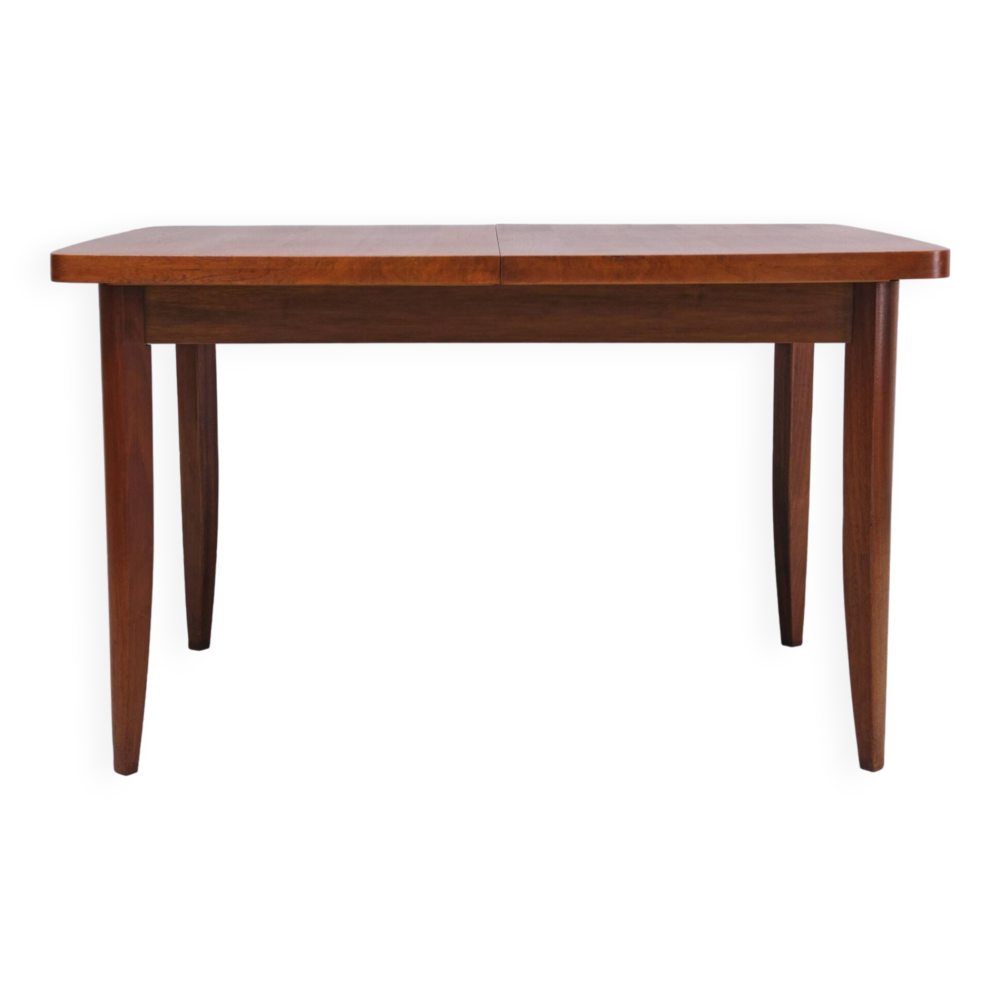 Extendable dining table in walnut wood by Jindrich Halabala 1960