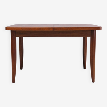 Extendable Nutwood dining table Jindrich Halabala 1960s